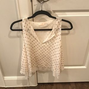 Tory Burch white pattern tank top!